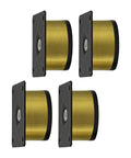 Stainless Steel Sofa Legs 4 Piece Set With Mounting Plates And Screws Non Slip Floor Protectors Gold Tone Aureate 5x3cm Modern Furniture Supports