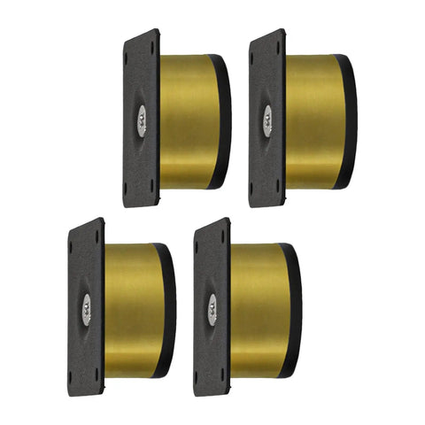 Stainless Steel Sofa Legs 4 Piece Set With Mounting Plates And Screws Non Slip Floor Protectors Gold Tone Aureate 5x3cm Modern Furniture Supports