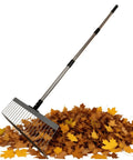 Rugged Heavy Duty Lawn Rake With Splicing Handle And 21 Tine Design For Effortless Debris Cleanup Leaves Thatch And Grass Clippings