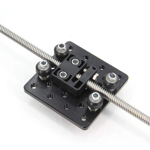 2Pcs Anti Backlash Nut Block For 8mm Shaft With 2mm Pitch And 4mm Lead POM Screw Nut Dual Heads for CNC and 3D Printer Use
