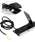 250W 24V Electric Foot Accelerator Pedal with Anti Slip Surface for Scooter Mini Bike and Go Kart, black iron finish.