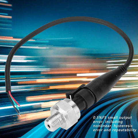 Stainless Steel Pressure Transducer With G1/4 Inch Port Analog Output 5V 0.5-4.5V Or 0-5V For Water Gas Oil 0-80 PSI One Percent FS Accuracy