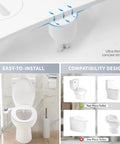 Non Electric Manual Bidet Attachment For Toilet With Temperature Display Warm Water From Hot Water Hookup Easy Install Design