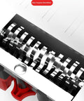 Close-up of adjustable tungsten blade in Heavy Duty Electric Wall Planer To Kick Back Dust for scraping tasks.