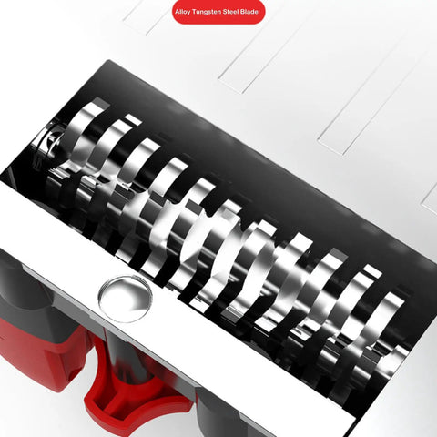 Close-up of adjustable tungsten blade in Heavy Duty Electric Wall Planer To Kick Back Dust for scraping tasks.