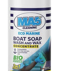 Eco Marine Boat Soap Wash And Wax Concentrate Biodegradable Formula Heavy Duty Cleaner 32oz Bottle Front View