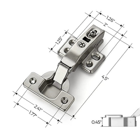 Soft Close Euro Style Concealed Cabinet Hinges 60 Pack 30 Pairs For Frameless Cabinets Durable Heavy Duty Full Overlay Cup Hinges Adjustable European Kitchen Cabinet Hardware
