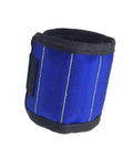 Magnetic Wristband Tool Holder With Strong Magnets Adjustable Oxford Fabric Wrist Belt Keeps Screws Nails Drill Bits In Place For Hands Free Work, blue