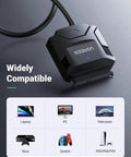 SATA To USB 3.0 External Drive Adapter Cable For 3.5 And 2.5 Inch SSD HDD, UASP Enabled, Plug-N-Play, Widely Compatible with devices