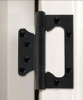 14 Pack Non Mortise Door Hinges Stainless Steel 4 By 3 Inches Black Finish Silent Movement Brushed Surface Includes Complete Mounting Screws Heavy Duty Hinge Set For Doors Rust Resistant Easy Installation