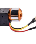 Alloy Mini Hydraulic Oil Pump With Brushless Motor for 1/12 and 1/14 RC vehicles, side view, showing wiring and connectors
