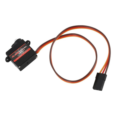 High Torque Rc Servo Motor With Heavy Duty Metal Gears Runs Like A Charm And Lightweight Body showing compact design and wire connection.