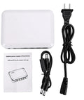 Portable Mini Ups Boasting Hella Reliable 6000Mah Backup Power For Seamless Router Modem And Security Camera Operation with power cables and manual.