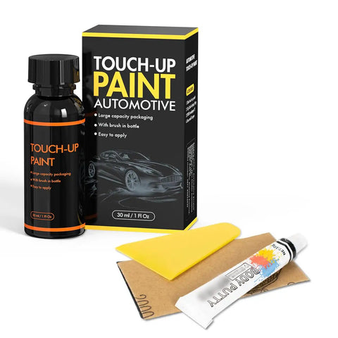 Celestite Gray Metallic Car Touch Up Paint Kit For DIY Scratch Repair Quick And Easy Automotive Paints 1K3 Color Match For Toyota Corolla And More Scratch Concealer And Rust Prevention Finish, includes paint bottle, putty, applicator.