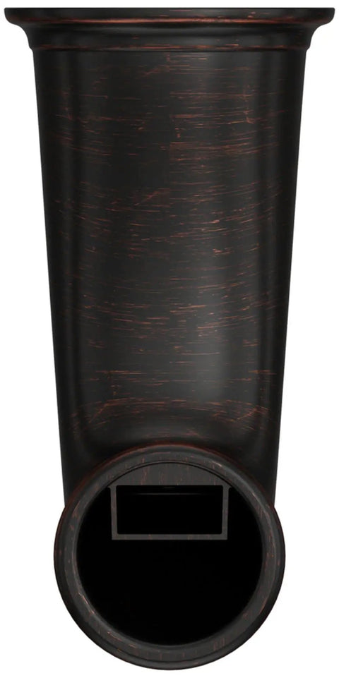 Non Diverter Tub Spout With Tuscan Bronze Finish All Metal Construction Traditional Style with vertical view