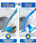 Comparison of fixed size vacuum adapter and Dryer Vent Cleaning Kit With Lint Vacuum Attachment And Stretch Universal Connector.