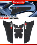 Grippy Fuel Tank Pad Protector Stickers Set For Honda CBR650R CB650R 2019 2020 2021 2022 2023 Black Anti Slip Tank Guard 3 Piece Decal Kit Made From Premium PVC Rubber With Scratch And Abrasion Defense