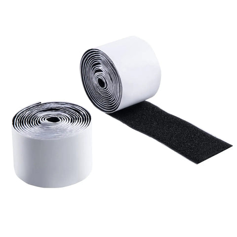Rolls of Guitar Pedalboard Velcro Mounting Tape 2m Long By 5cm Wide For Securing Effects Pedals No Fuss DIY Pedal Board Setup Easy Peel And Stick Hook And Loop Strip.