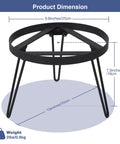 Image displaying dimensions of Folding Campfire Tripod For Cooking, Portable Camping Tripod Stand For Bonfire Fire Pit.