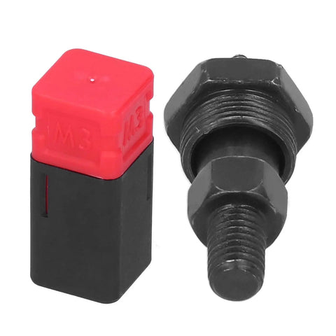 Handy Nutsert Tool Kit Accessories Set With Smooth M3 Rivet Head Tips And Alloy Steel Mandrel Nose Piece For Quick Manual Installation And Superior Coated Parts That Really Make Your DIY Projects Fly, M3 black steel tip