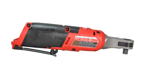 M12 Fuel 12 Volt Brushless Cordless 3/8 Ratchet Serves Up Knuckle Saving Grunt For Grease Monkey Daily Drivers Crushing Rusty Bolts At Four Fifty Rpm With Thirty Five Foot Pounds Tool Only side view