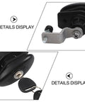 Rugged Heavy Duty Tubular Cam Lock For RV Cabinets And Toolboxes, zinc alloy with black finish, detail view with 2 keys