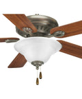 Signature 52 Inch Five Blade Ceiling Fan With Reversible 153 X 18 Motor In Antique Bronze Finish, Dope Modern Look, close-up view