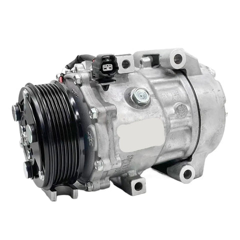 Wreck The Stuffy Cabin Heat With This Clutchless Three Electric Air Conditioning Compressor, silver metal, replaces factory units.