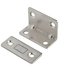 Ultra Slim Stainless Steel Magnetic Door Catch With Ultra Strong Hold For Cabinets Cupboards Drawers Wardrobes And Closets In Kitchen Or Bathroom Minimal Clearance Design And Easy Install