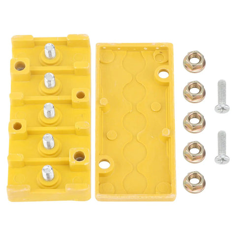 Heat Resistant 5 Pole E Bike Motor Controller Junction Box With Insulated Wire Organizer and nuts, screws visible