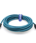 M12 To RJ45 Industrial Ethernet A Code Sensor Connector With Pro Grade Shielded Cat 6 Cable 8 Pin Gigabit Ready Flexible Blue Cable