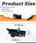 Heavy Duty Miter Saw Mounting Brackets Kit With Lever Release Clips And Screws showing product dimensions