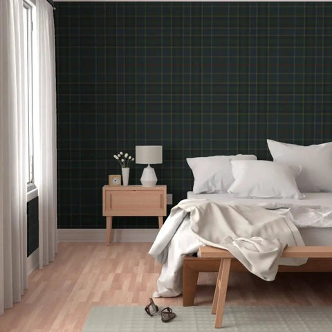 Premium Classic Traditional Matte Linen Texture Wallpaper Featuring Dang Durable Pvc Free Finish For Busy Households And Pro Paste To Paper Installations That Go Hard Daily in a bedroom with a cozy ambiance.