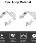 Heavy Duty Zinc Alloy Shower Door Handle Replacement Kit Slick Chrome Finish towel bar brackets set with tough as nails design.