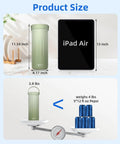 Premium Grab And Go 22 Ounce Stainless Steel Breastmilk Cooler For Travel Portable Milk Chiller size comparison with iPad Air.