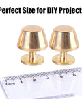 Top Shelf Solid Brass Nailhead Studs With A Killer Gold Shine Featuring No Fuss Flat Head Screw Back Rivets Made For Heavy Duty Leather Handbag Fixes And Smooth Diy Craft Projects That Truly Deliver, 12mm rivets with hex screws.