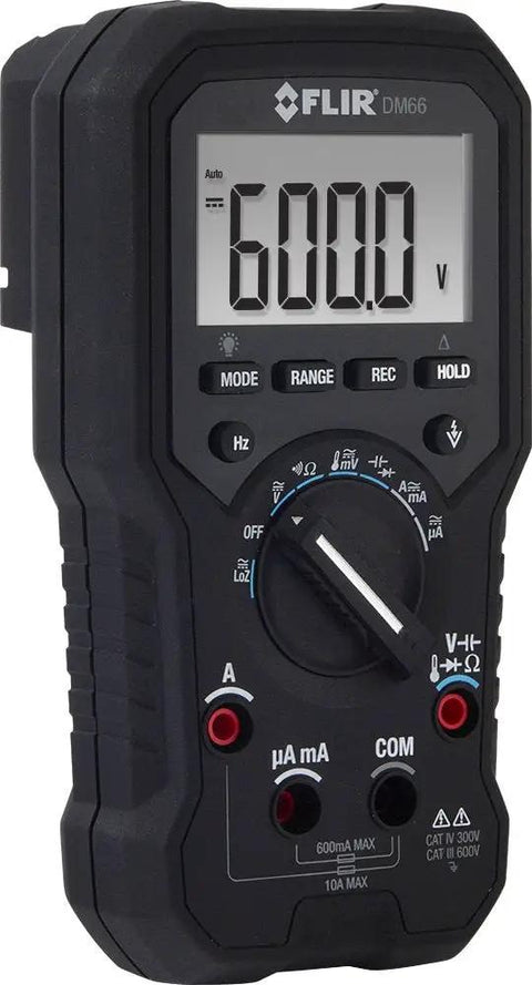 DM66 TRMS Multimeter For Electricians And Field Techs With VFD Mode Non Contact Voltage Detection AC And DC Voltage And Current Measurements
