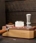 Wooden Tamping Station For Espresso Anti Slip Tamper Stand And Portafilter Organizer Fits 51mm And 54mm Portafilters