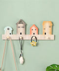 Game Winning Wall Mount Wood Coat Hooks For Entryway Storage And Home Decor Featuring Space Saving Key Holder Towel Rack with house design.