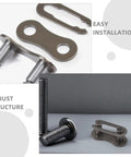 Heavy Duty Steel Chain Link Connectors 20 Pack Quick Swap Couplers For Single Speed And Folding Bikes shown in close-up detail.