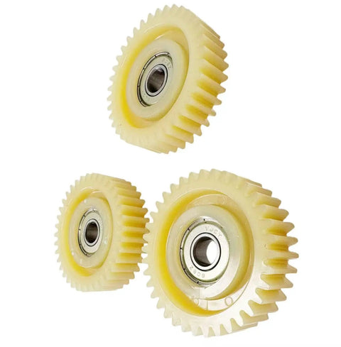 Three Piece 36 Tooth Nylon Motor Gear Set With Bearings And Nylon Planetary Flywheel For 500W To 1000W Hub Motors