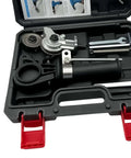 Metal Nibbler Drill Attachment Double Head For Sheet Metal Cutting in plastic box with tools included