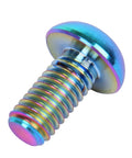 6 Piece Titanium Bike Rotor Bolts M5x10mm Torx T25 Head Grade 5 Titanium Lightweight About 1.3g Each Colorful Finishes for Disc Brakes