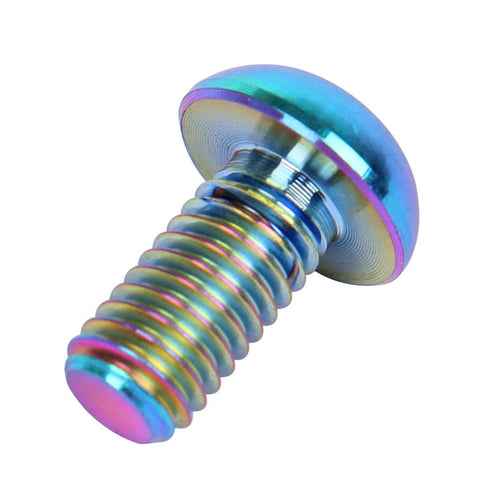 6 Piece Titanium Bike Rotor Bolts M5x10mm Torx T25 Head Grade 5 Titanium Lightweight About 1.3g Each Colorful Finishes for Disc Brakes