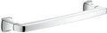 Grandera 15-3/16 In Grab Bar Starlight Chrome Finish Wall Mounted With Concealed Fastening Durable Metal Construction For Bathroom Safety