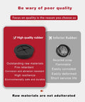 Comparison of high-quality rubber and inferior rubber for 7/8 Inch Cable Grommet Set 9 Pack Flexible Rubber Hole Covers 22mm