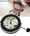 High Precision Automatic Mechanical Watch Movement 2824 2 Replacement Part With Black Calendar At 3 O Clock Durable Metal Build