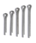 Heavy Duty 304 Stainless Steel Cotter Pins Galvanized Split Clips, M1 to M10 sizes, displayed in various lengths.