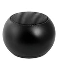 Rock Solid Universal Laptop Dock With Built In Crisp Audio For Next Level Quad 4K Or Bold 8K Video And Blazing 40Gbps Data Flow Total Game Changer Setup For Modern Laptops black spherical speaker with a textured top.