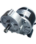 350W Gear Driven Brush Motor For 24V And 36V Systems Beefy Torque DC Permanent Magnet Brushed Motor For DIY Robots Electric Scooters RC Cars And Hobby Projects, silver metal housing
